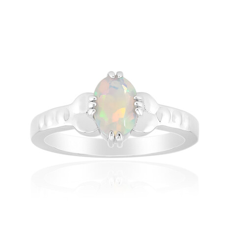 Anello in argento con Opale di Welo