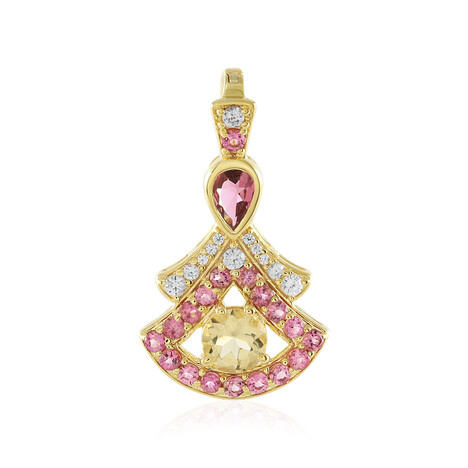 Edelstein-Silberanhänger