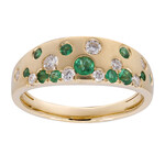 Anillo en oro con Esmeralda de Zambia AAA (CIRARI)
