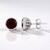 Pendientes en plata con Rubí de Madagascar (Ornaments by de Melo)