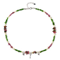 Collana in argento con Ematite Dorata (Riya)