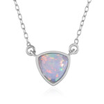 Welo Opal Silver Necklace