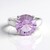Anello in argento con Ametista Rose de France
