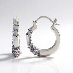 Orecchini in argento con Tanzanite