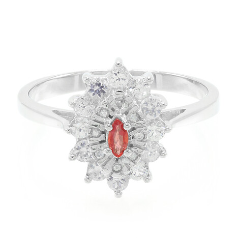 Anillo en plata con Rubí de Malawi