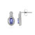 Pendientes en plata con Tanzanita
