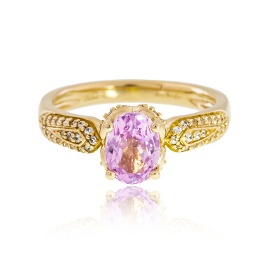 Gouden ring met een AAA Braziliaanse kunziet (de Melo)