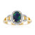 Gouden ring met een Lightning Ridge Zwarte Opaal
