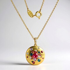 Collana in argento con Topazio Blu Londra (Adela Silber)