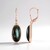 Pendientes en plata con Labradorita verde de Maniry (KM by Juwelo)