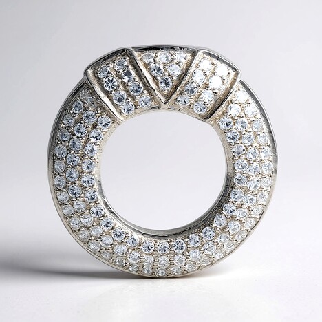 Pendentif en argent et Topaze blanche