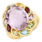 Anello in argento con Ametista Rose de France