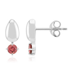 Pendientes en plata con Turmalina rosa de Brasil