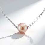 Collana in argento con Perla Ming (TPC)
