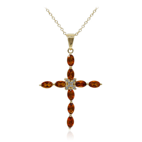 Collier en argent et Citrine Madère