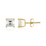 Pendientes en plata con Topacio blanco