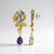 Orecchini in argento con Tanzanite (Gems en Vogue)