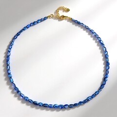 Collana in argento con Cianite del Nepal
