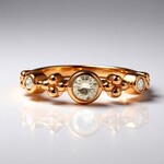 Anello in oro con Diamante Rose de France SI1 di Argyle (Annette)