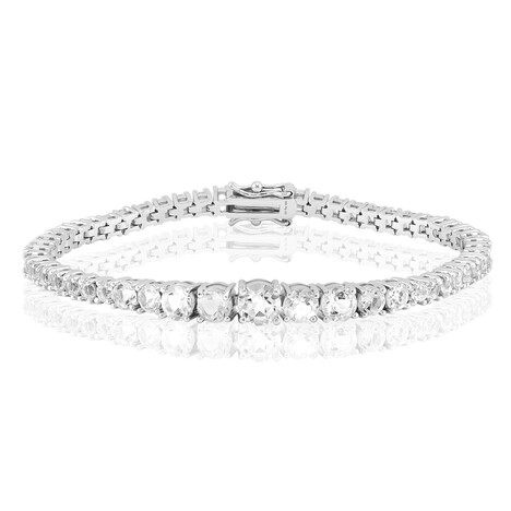 Bracelet en argent et Topaze blanche