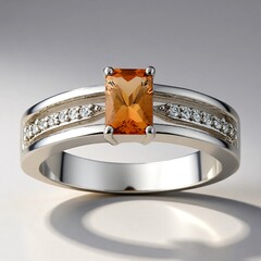Anello in argento con Topazio Tepetate