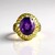 Anello in argento con Ametista (Adela Silber)