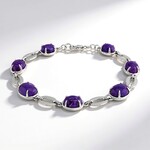 Bracelet en argent et Charoïte