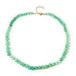 Collar en plata con Crisoprasa (Adela Silber)