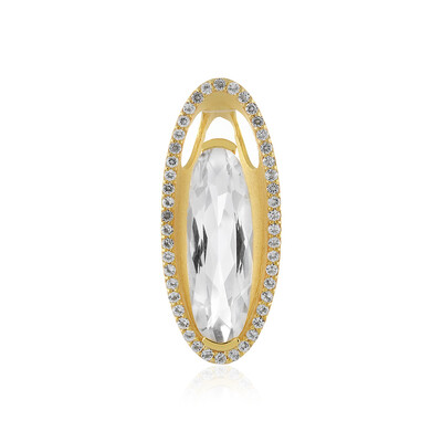 White Quartz Silver Pendant (MONOSONO COLLECTION)