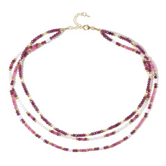 Edelstein-Silberhalskette (Riya)