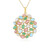 Collana in argento con Crisoprasio (KM by Juwelo)