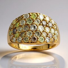 Anello in oro con Diamante Fancy SI2