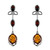 Boucles d'oreilles en argent et Ambre baltique (dagen)
