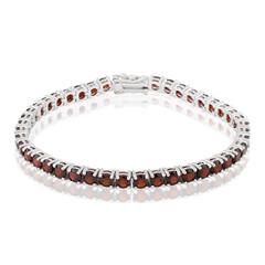 Granat-Silberarmband