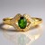 Anello in argento con Diopside Russo