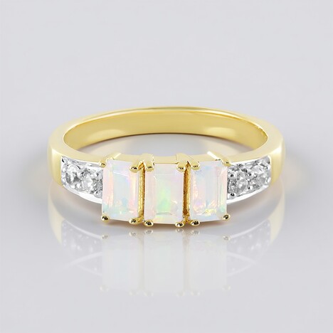 Anello in argento con Opale di Welo