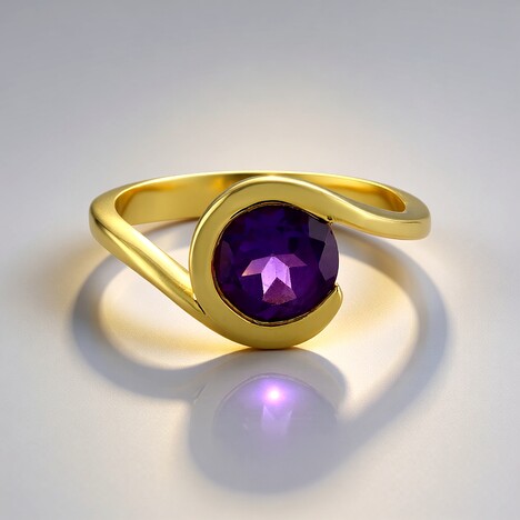 Anello in argento con Ametista Uruguay