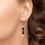 Boucles d'oreilles en argent et Tourmaline rose du Brésil
