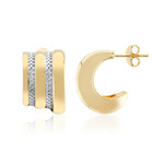 Orecchini in argento con Diamante I3 (I)