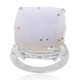 Zilveren ring met een glitter agaat