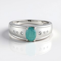 Anello in argento con Grandidierite