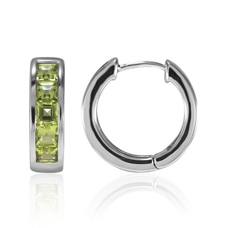 Peridot-Silberohrringe