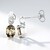 Orecchini in argento con Zircone Cannella