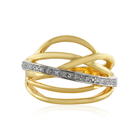 Anillo en plata con Diamante I4 (J)