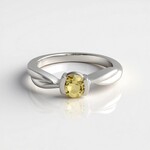 Anello in argento con Berillo Giallo