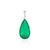 Zilveren hanger met een Groene onyx