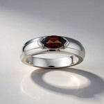 Anello in argento con Zircone Rosa