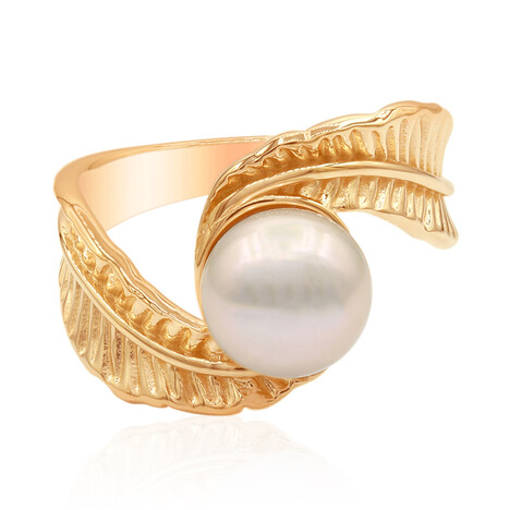 Bague en argent et Perle de culture d'eau douce (TPC)