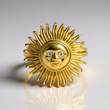 Zilveren ring met zirkonen