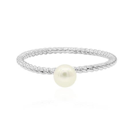 Anello in argento con Perla di Acqua Dolce